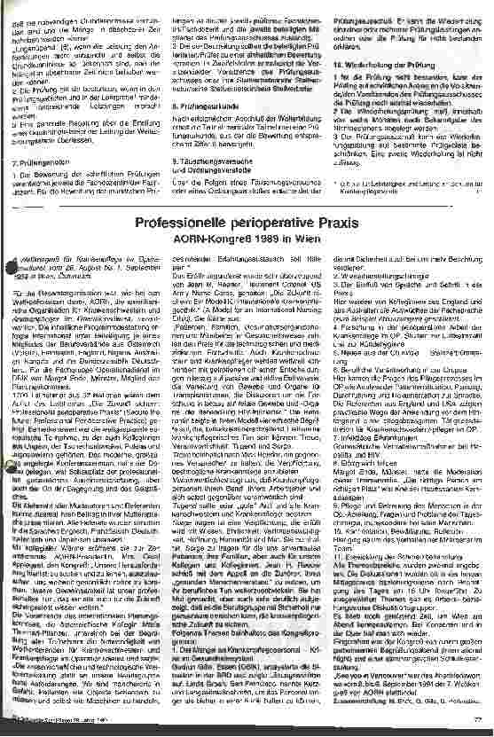 Vorschauseite 3: Empfehlungen der Deutschen Krankenhausgesellschaft zur Weiterbildung und Prüfung von Krankenschwestern und Kinderkrankenschwestern