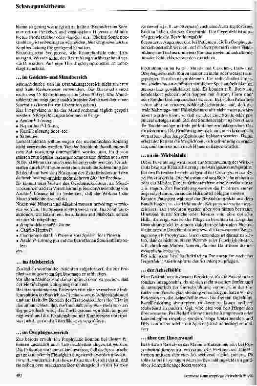 Vorschauseite 3: Pflege der bestrahlten Haut