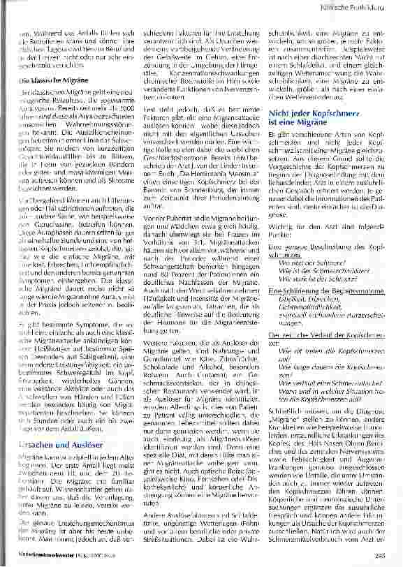 Vorschauseite 2: Migräne - Kopfschmerz ohne Ende