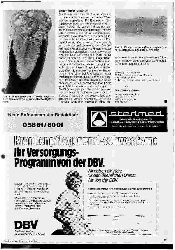 Vorschauseite 2: Darmparasiten im Kindesalter Oxyuren, Ascariden und Bandwürmer