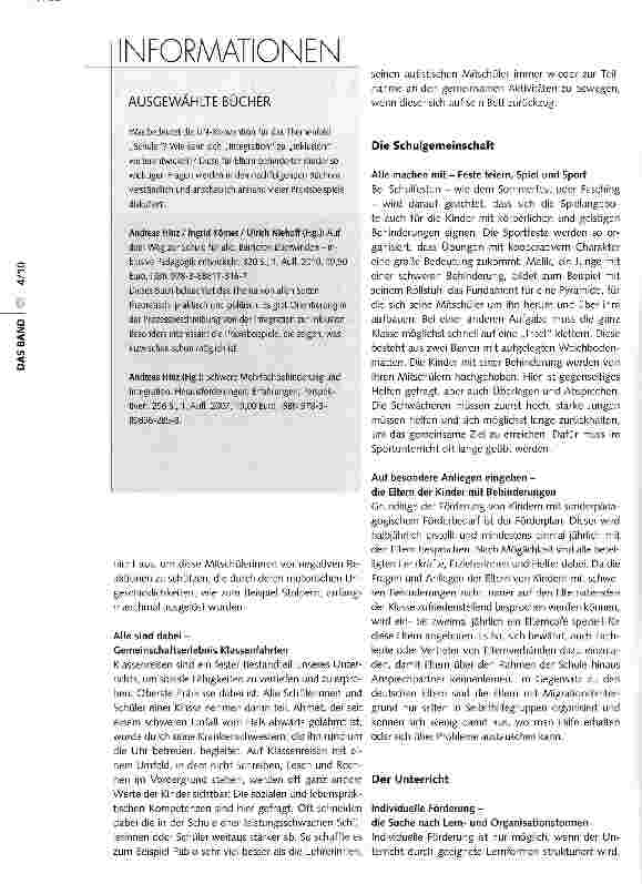Vorschauseite 3: Kinder mit schweren Behinderungen gehören dazu