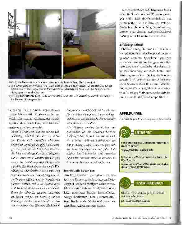 Vorschauseite 3: Feng Shui in Praxisräumen