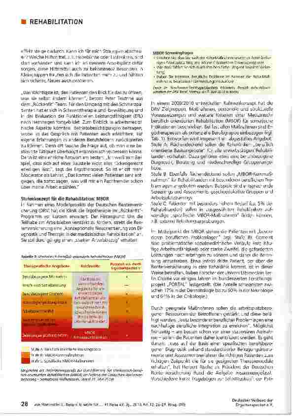 Vorschauseite 3: Return towork für Schmerzpatienten