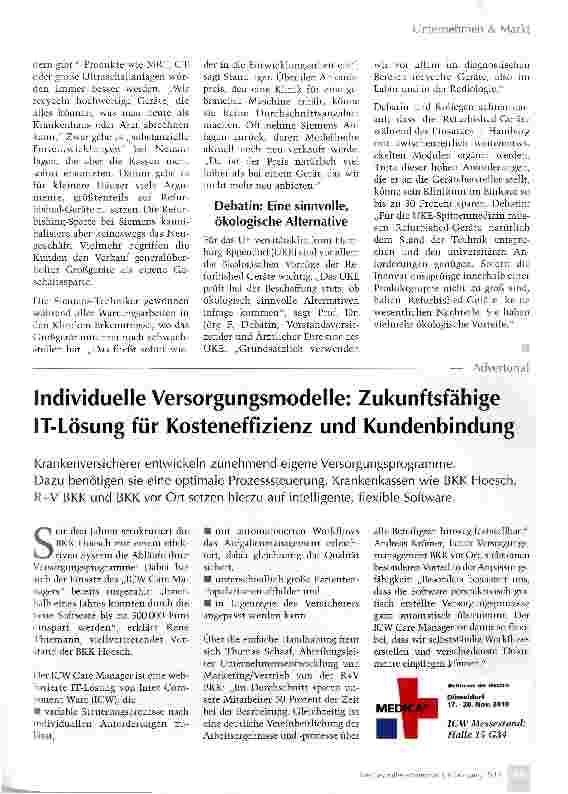 Vorschauseite 3: Markt für generalüberholte Großgeräte boomt