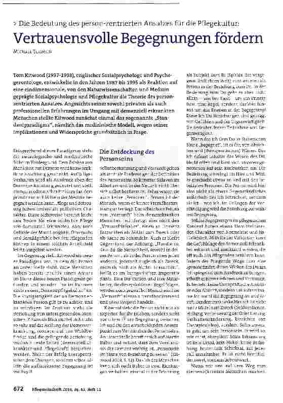 Vorschauseite 1: Vertrauensvolle Begegnungen fördern