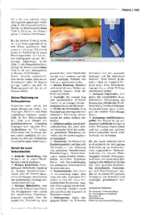 Vorschauseite 4: neue VerbandstechnikKatheter und Drainagen sicher fixieren