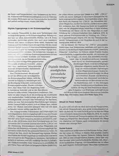 Vorschauseite 5: Zwischen Vision und Wirklichkeit: Technik und Demenz - Großes Potenzial, aber wo sind die Nutzer?
