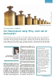 Vorschauseite 1: Der Normalmensch wiegt 75 kg – doch wie ist die Realität?