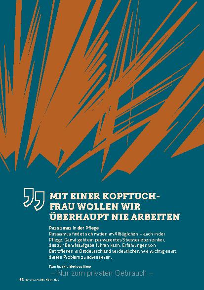 Vorschauseite 1: Mit einer Kopftuch-Frau wollen wir überhaupt nicht arbeiten.