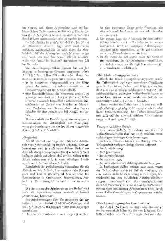Vorschauseite 2: Teilzeitbeschäftigung - ein Überblick