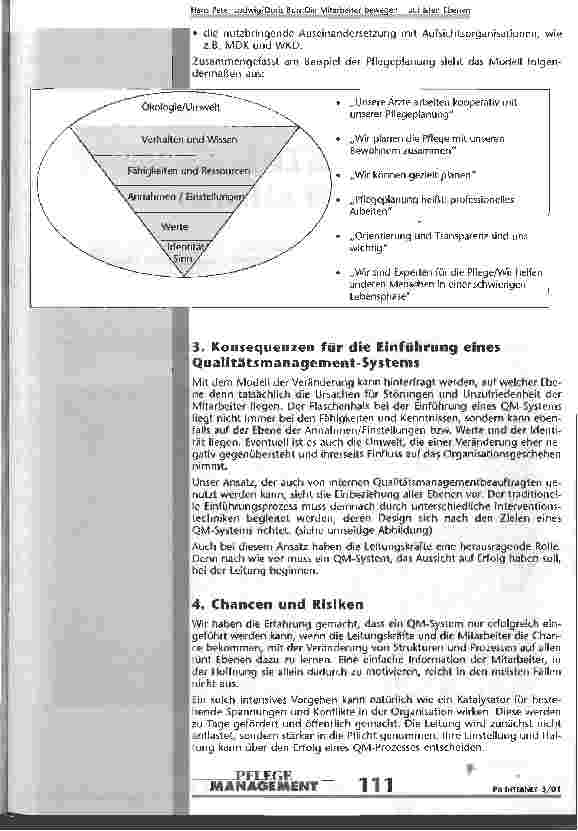 Vorschauseite 4: Die Mitarbeiter bewegen - auf allen Ebenen Die Einführung von QM - mehr als nur die Entwicklung von Strukturen und Prozessen