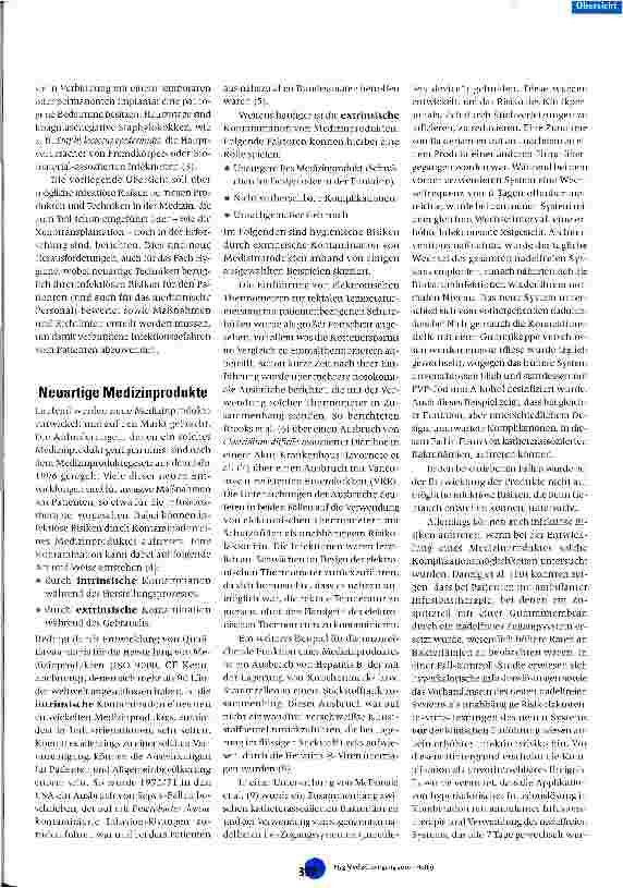 Vorschauseite 2: Moderne Techniken in der Medizin - neue Herausforderungen für die Hygiene