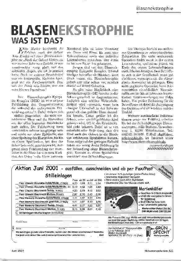 Vorschauseite 1: BLASENEKSTROPHIEWAS IST DAS?