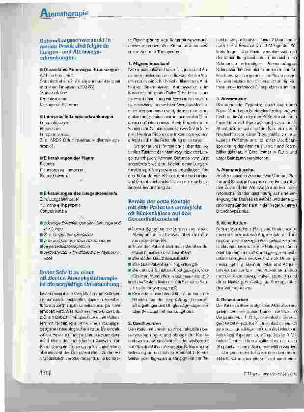 Vorschauseite 2: Atemtherapie beim Erwachsenen in der Praxis