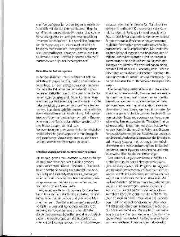 Vorschauseite 2: Die Bedeutung der palliativen Pflege beim Betagten