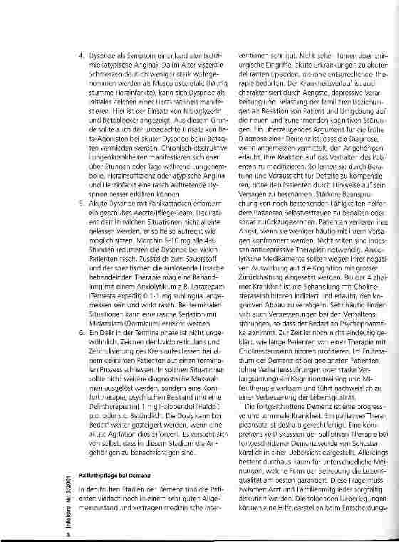 Vorschauseite 5: Die Bedeutung der palliativen Pflege beim Betagten