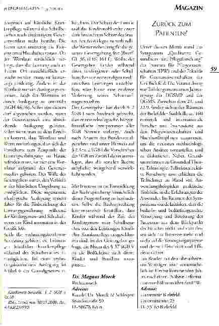 Vorschauseite 2: Der Anspruch auf Behandlungspflege gem. § 37 SGB V während eines Kindergartenoder Schullbesuches