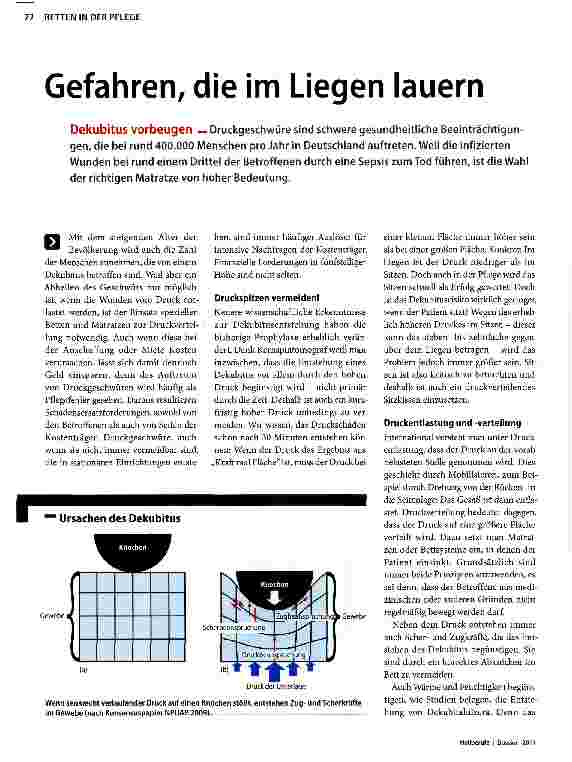 Vorschauseite 1: Gefahren, die im Liegen lauern