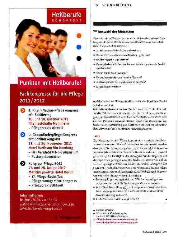 Vorschauseite 3: Gefahren, die im Liegen lauern