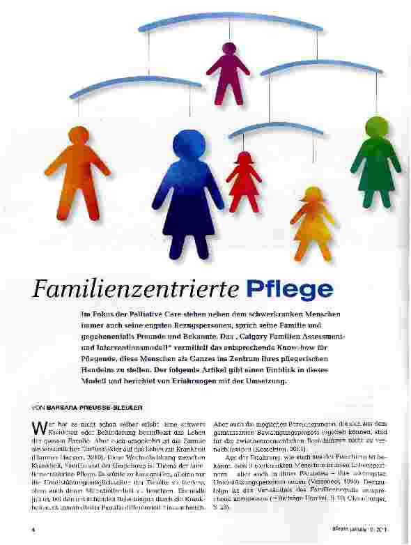 Vorschauseite 1: Familienzentrierte Pflege