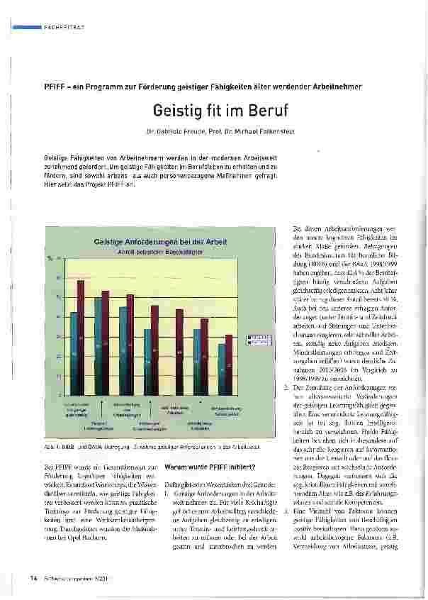 Vorschauseite 1: Geistig fit im Beruf