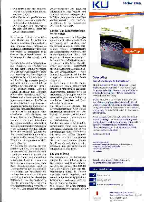 Vorschauseite 2: Nachhaltigkeit aus allen Blickwinkeln beleuchtet