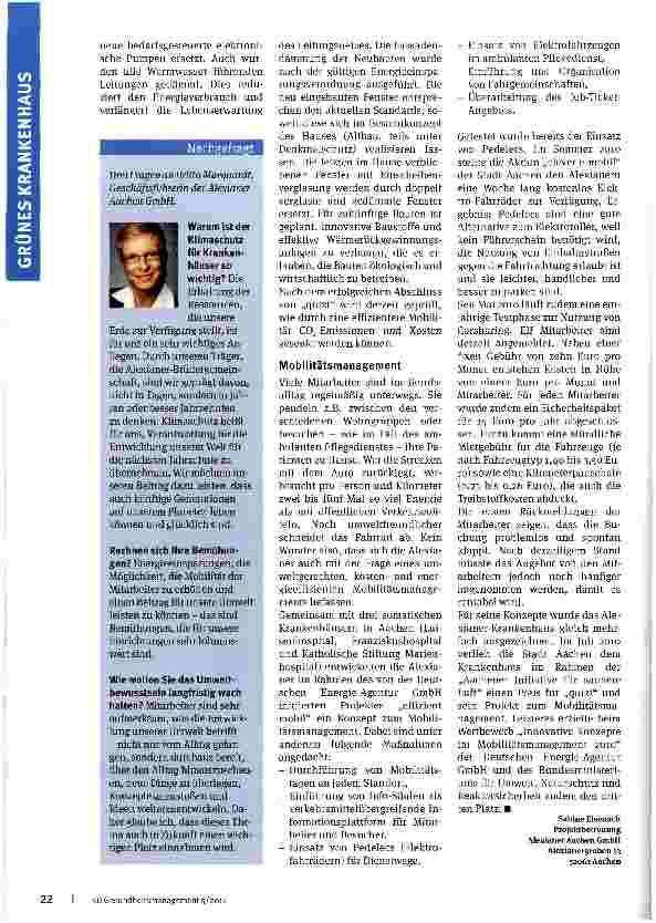 Vorschauseite 3: Nachhaltigkeit aus allen Blickwinkeln beleuchtet