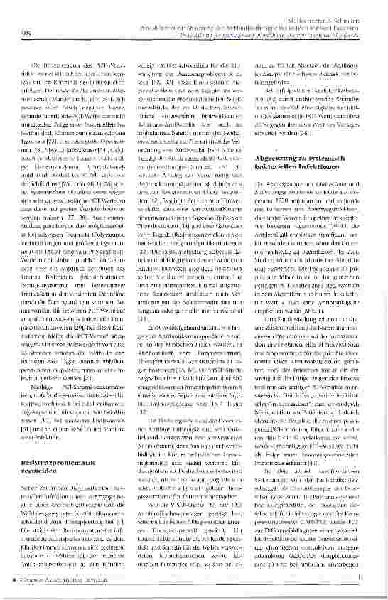 Vorschauseite 3: Procalcitonin zur Steuerung der Antibiotikatherapie bei kritisch kranken Patienten