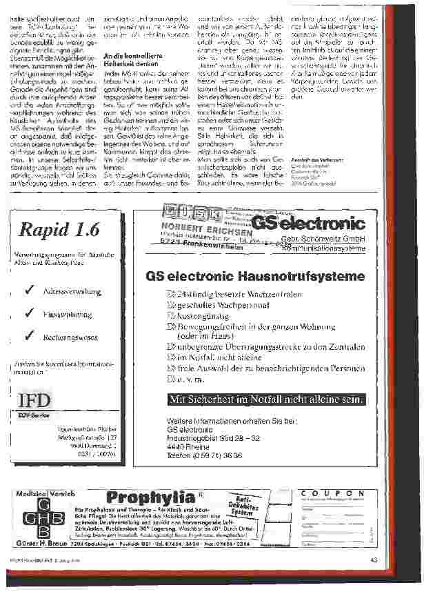 Vorschauseite 2: Gedanken eines MS-Kranken 2.Teil