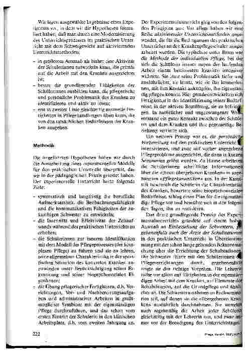 Vorschauseite 2: Entwicklung der beruflichen Aktivität der Schwester im praktischen Unterricht an den Krankenpflegeschulen