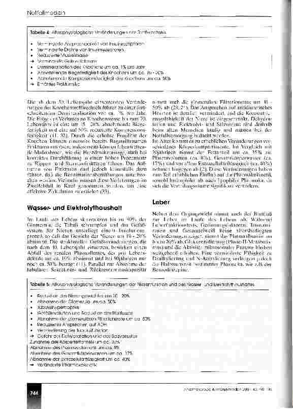 Vorschauseite 4: Physiologische Veränderungen im Alter Was ist von notfallmedizinischer Relevanz?
