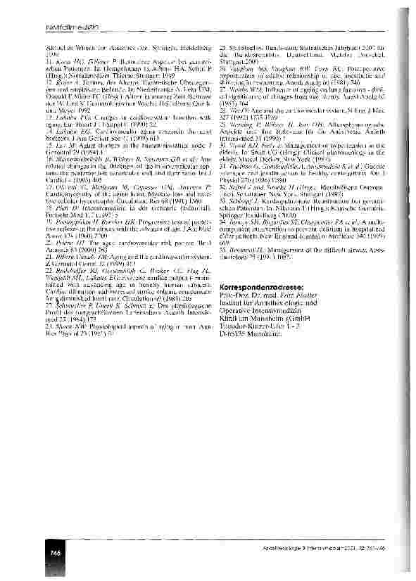 Vorschauseite 6: Physiologische Veränderungen im Alter Was ist von notfallmedizinischer Relevanz?