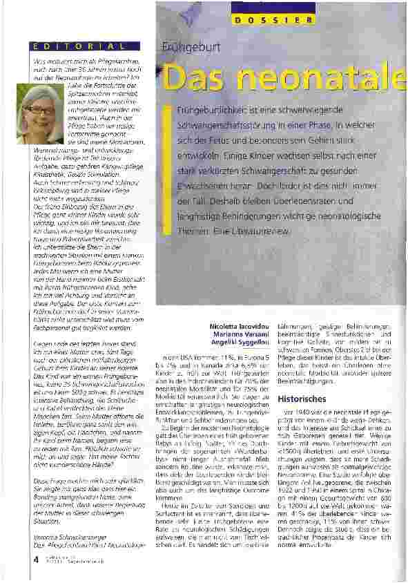 Vorschauseite 1: Das neonaterla Outcome