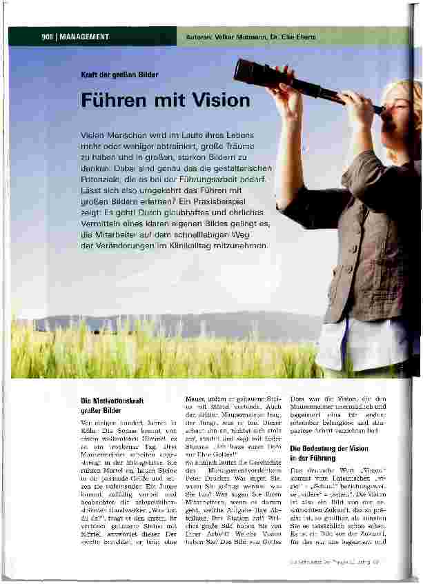 Vorschauseite 1: Führen mit Vision