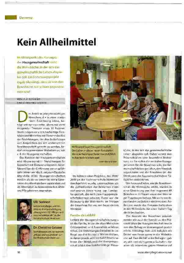 Vorschauseite 1: Kein Allheilmittel