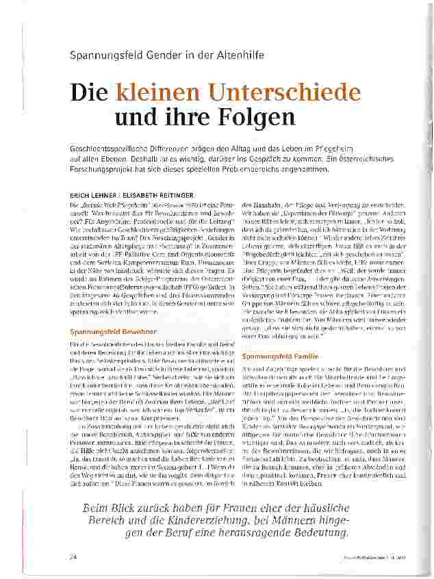 Vorschauseite 1: Die kleinen Unterschiede und ihre Folgen