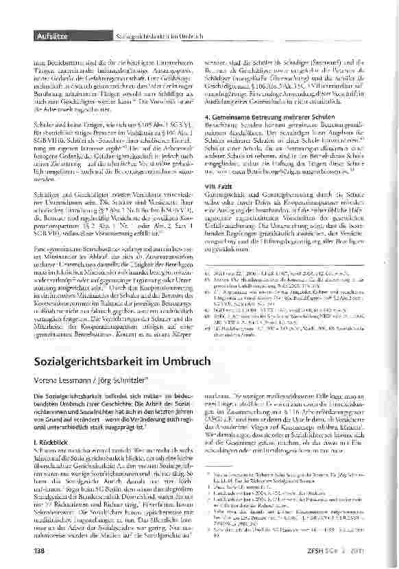 Vorschauseite 1: Sozialgerichtsbarkeit im Umbruch