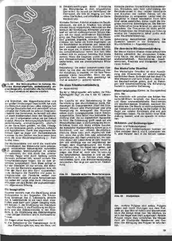 Vorschauseite 5: Kinderchirurgie 5. Folge: II. Spezielle chirurgische Erkrankungen des Kindesalters