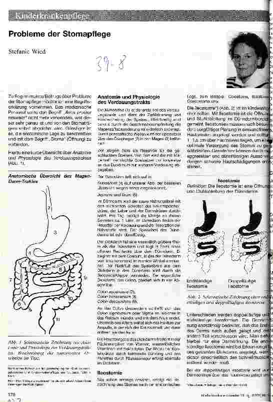 Vorschauseite 1: Probleme der Stomapflege