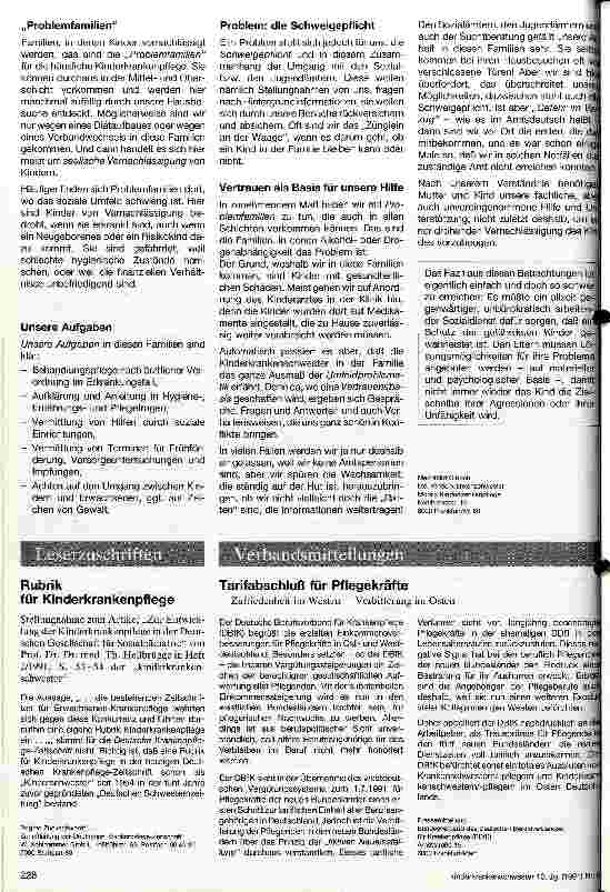 Vorschauseite 3: Kindesvernachlässigung - Erfahrungen aus der häuslichen Pflege