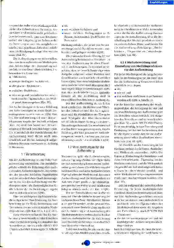 Vorschauseite 2: Anforderungen an die Hygiene bei der Aufbereitung von Medizinprodukten