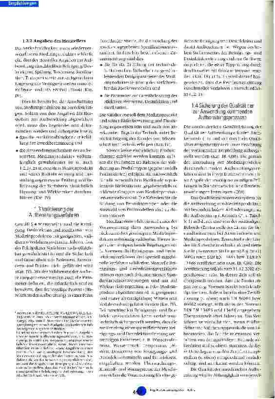 Vorschauseite 5: Anforderungen an die Hygiene bei der Aufbereitung von Medizinprodukten