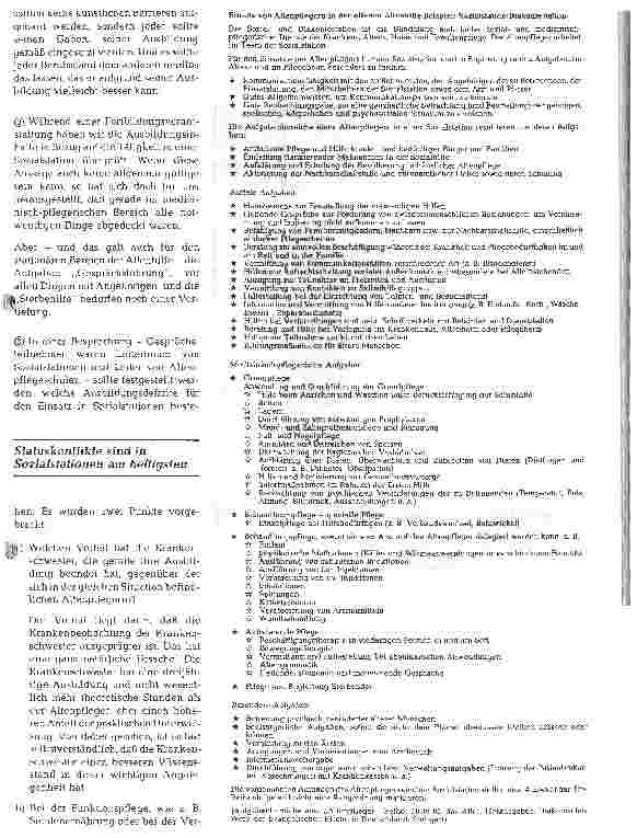 Vorschauseite 2: Altenpflege in Diakonie/Sozialstationen