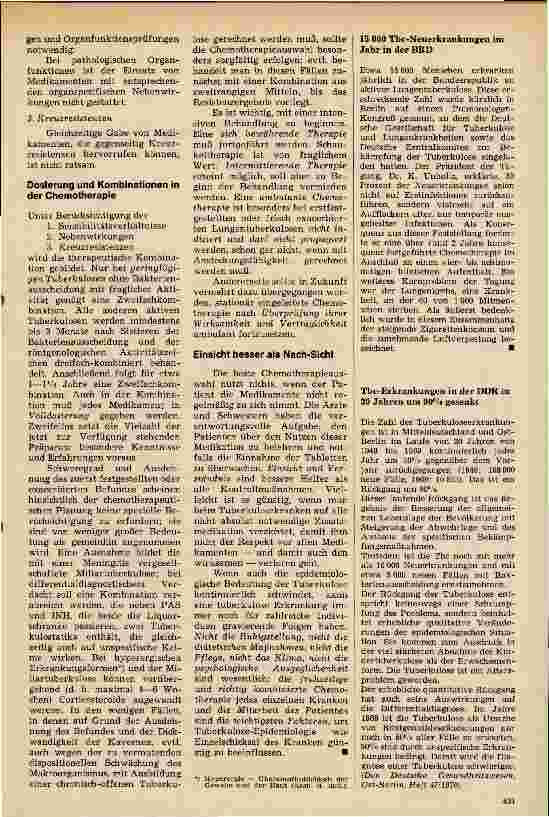 Vorschauseite 2: Der Siegeszug der Tuberkulose-Chemotherapie