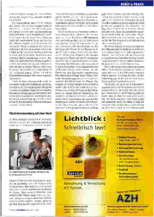 Vorschauseite 2: Neue Produkte rund um das Fläschchen