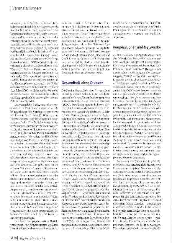 Vorschauseite 3: Die Welt wächst zusammen - Quo vadis, Öffentlicher Gesundheitsdienst?