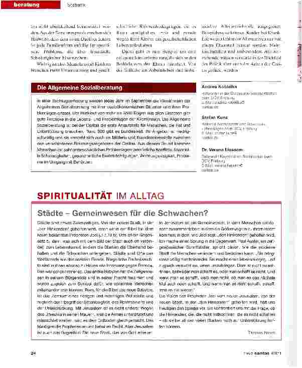 Vorschauseite 3: Kinder sind nach wie vor ein Armutsrisiko