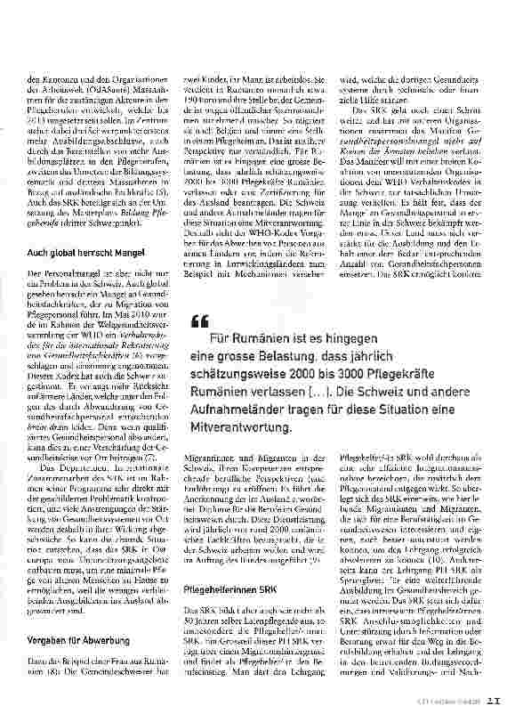Vorschauseite 2: Mangel mit internationaler Rekrutierung beheben