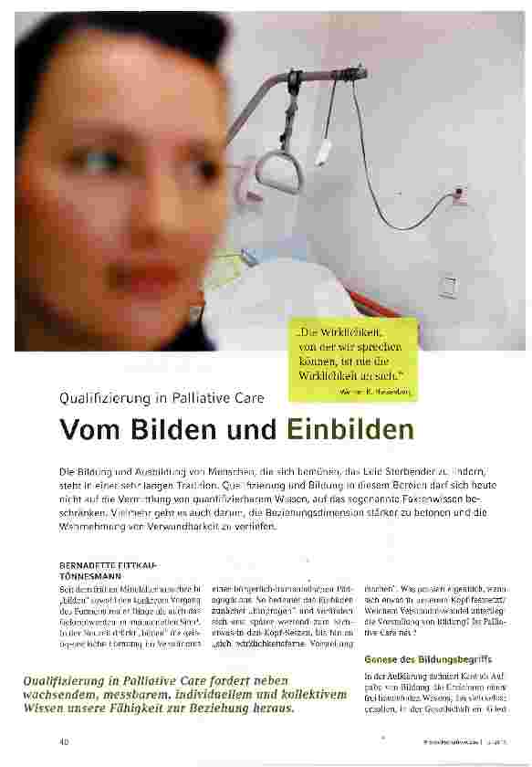 Vorschauseite 1: Vom Bilden und Einbilden