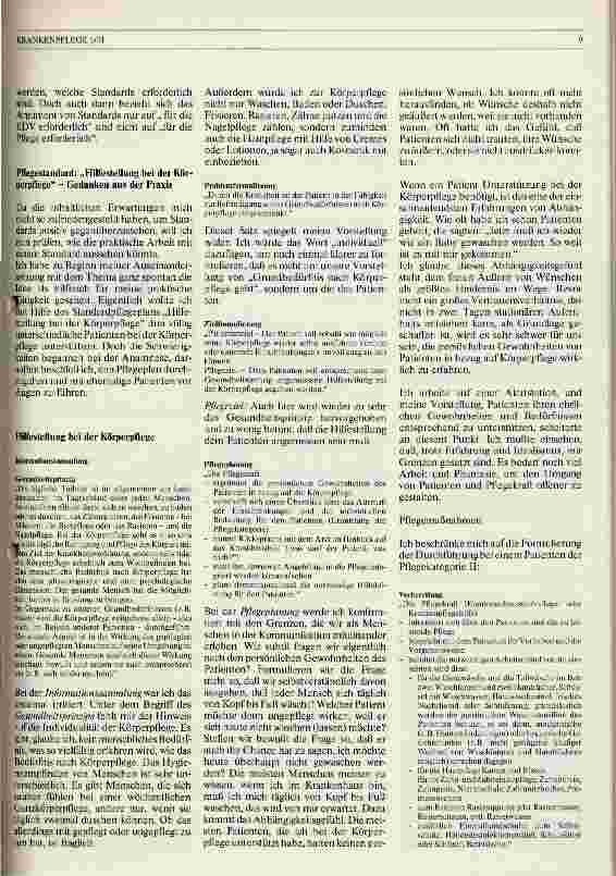 Vorschauseite 4: Standards in der Krankenpflege // Eine persönliche Auseinandersetzung mit den theoretischen Erfahrungen und der praktischen Anwendung